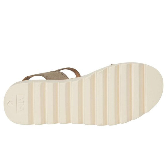 NWT Mia Womens Ophidia Round Toe Strappy Sandal GS1591002 Taupe Brown 8M - Picture 3 of 15